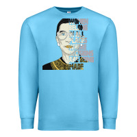 Ocean Blue RBG Ruth Bader Ginsburg Women Belong In All Places Premium Sweatshirt - Bettercallsaul