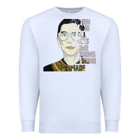 White RBG Ruth Bader Ginsburg Women Belong In All Places Premium Sweatshirt - Bettercallsaul