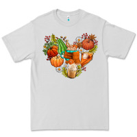 Dove Grey pumpkin and latte with fall Premium Tee - AdoDesignShop