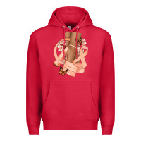 Cardinal Cancer diva peach ribbon Premium Hoodie - NancyCooperArtShop