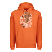 Carrot Cancer diva peach ribbon Premium Hoodie - NancyCooperArtShop
