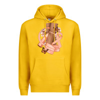Lemon Cancer diva peach ribbon Premium Hoodie - NancyCooperArtShop