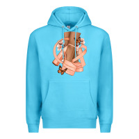 Ocean Blue Cancer diva peach ribbon Premium Hoodie - NancyCooperArtShop