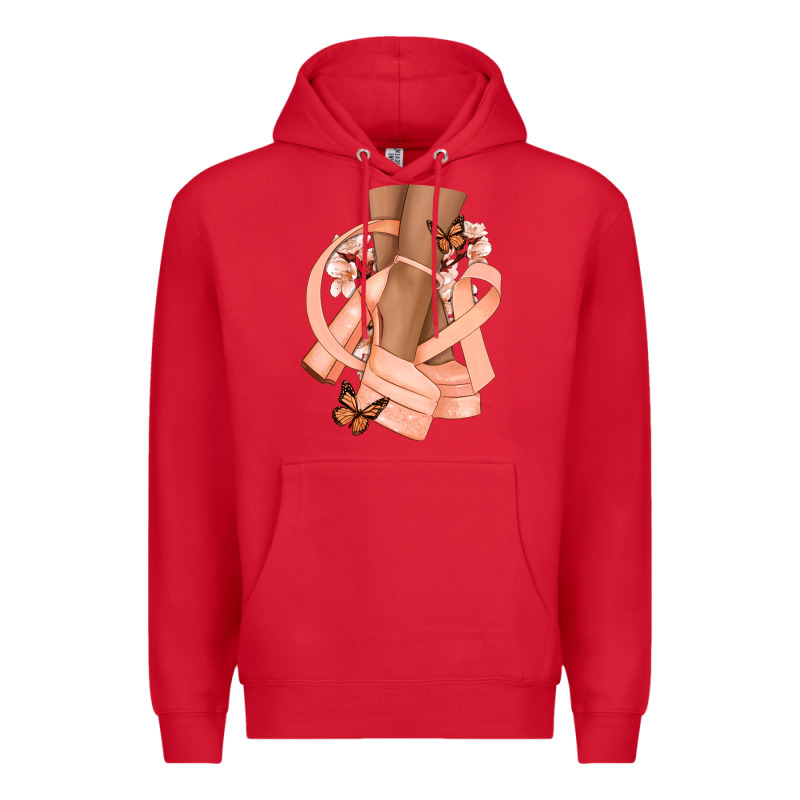 Cancer Diva Peach Ribbon Premium Hoodie by NancyCooperArtShop | Teevron