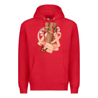 Red Cancer diva peach ribbon Premium Hoodie - NancyCooperArtShop