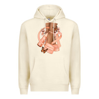 Sandshell Cancer diva peach ribbon Premium Hoodie - NancyCooperArtShop