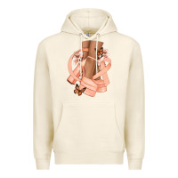 Tofu Cancer diva peach ribbon Premium Hoodie - NancyCooperArtShop