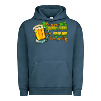 Pigment Midnight Navy Buy me green beer and tell me i'm pretty Urban Hoodie - CowGirlArtShop