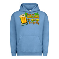 Pigment Pebble Blue Buy me green beer and tell me i'm pretty Urban Hoodie - CowGirlArtShop