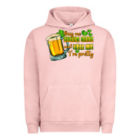 Pigment Salmon Buy me green beer and tell me i'm pretty Urban Hoodie - CowGirlArtShop
