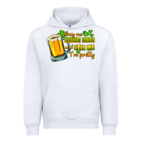 White Buy me green beer and tell me i'm pretty Urban Hoodie - CowGirlArtShop