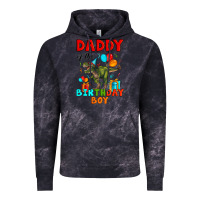 Cloud Black daddy of the birthday boy t rex Vintage Hoodie - Artiststas