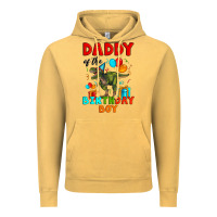 Vintage Mustard daddy of the birthday boy t rex Vintage Hoodie - Artiststas