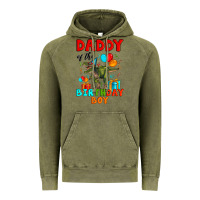 Vintage Olive daddy of the birthday boy t rex Vintage Hoodie - Artiststas