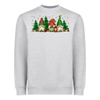 Heather Grey Christmas gnomes Heavyweight Sweatshirt - Jasminsmagicworld