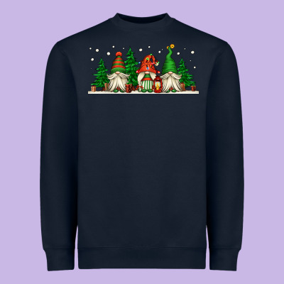 Christmas Gnomes Heavyweight Sweatshirt Designed By Jasminsmagicworld