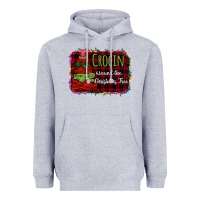 Heather Grey Crocin around the christmas tree Heavyweight Hoodie - Bettercallsaul