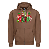 Chestnut oh deer reindeer Zipper Hoodie - MaliasSmallBusiness
