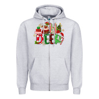 Heather Grey oh deer reindeer Zipper Hoodie - MaliasSmallBusiness