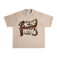 French Oak hand drawn cowhide cow fur Urban Heavy Tee - BarkalooDesign