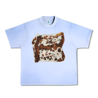 Grape Ice hand drawn cowhide cow fur Urban Heavy Tee - BarkalooDesign