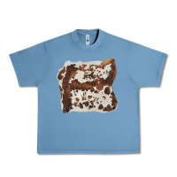 Pebble Blue hand drawn cowhide cow fur Urban Heavy Tee - BarkalooDesign