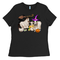 Black halloween farm animals Ladies Tee - Zillion Design Studio