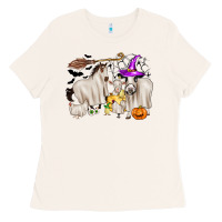 Bone halloween farm animals Ladies Tee - Zillion Design Studio