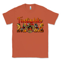 Copper American Firefighter Mom Classic Tee - LillyAllenDesigns
