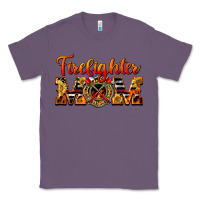 Lavender American Firefighter Mom Classic Tee - LillyAllenDesigns