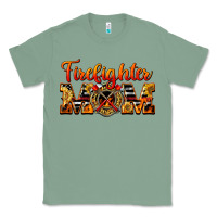 Sage American Firefighter Mom Classic Tee - LillyAllenDesigns