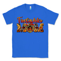 True Royal American Firefighter Mom Classic Tee - LillyAllenDesigns