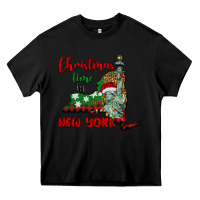 Black christmas time in new york Heavy Core Tee - BarkalooDesign