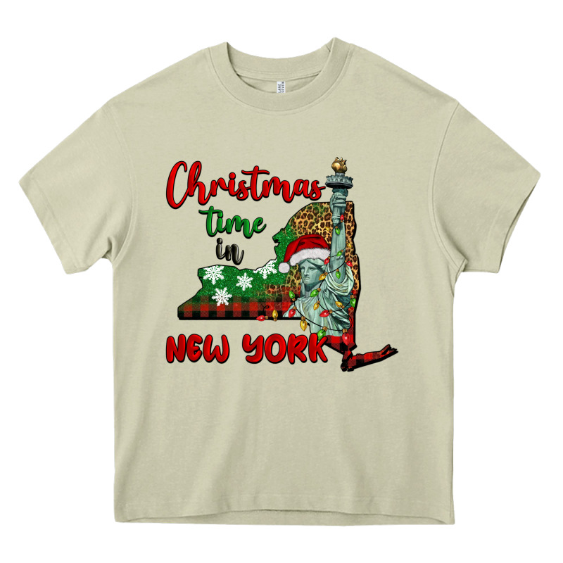 Christmas Time In New York Heavy Core Tee by BarkalooDesign | Teevron