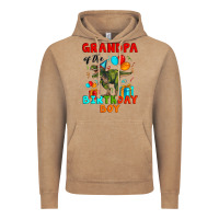 Vintage Coffee grandpa of the birthday boy t rex Vintage Hoodie - Artiststas