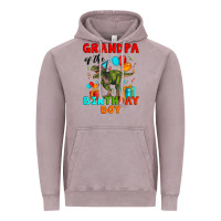 Vintage Zinc grandpa of the birthday boy t rex Vintage Hoodie - Artiststas