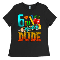 Black 6th grade dude Ladies Tee - texasbilliewilder