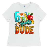 White 6th grade dude Ladies Tee - texasbilliewilder