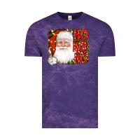 Cloud Purple christmas ho ho ho santa clause Vintage Tee - AdoDesignShop