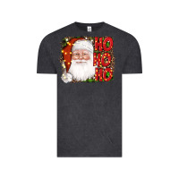 Vintage Black christmas ho ho ho santa clause Vintage Tee - AdoDesignShop