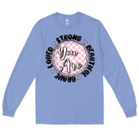 Colony Blue you are strong Long Sleeve Tee - MaliasSmallBusiness