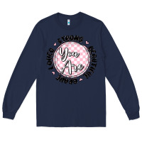 Navy you are strong Long Sleeve Tee - MaliasSmallBusiness