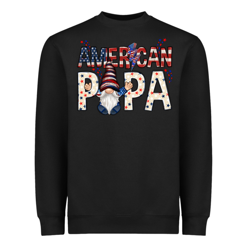 American Papa With Gnome Heavyweight Sweatshirt by NancyCooperArtShop | Teevron