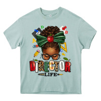 Arona director life afro messy bun Heavy Core Tee - texasbilliewilder