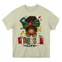 Mossy director life afro messy bun Heavy Core Tee - texasbilliewilder