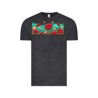 Vintage Black lips and strawberries Vintage Tee - AdoDesignShop