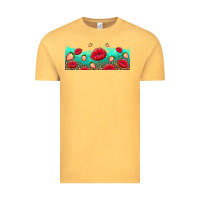 Vintage Mustard lips and strawberries Vintage Tee - AdoDesignShop