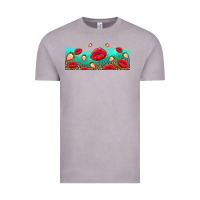 Vintage Zinc lips and strawberries Vintage Tee - AdoDesignShop