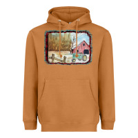 Meerkat Christmas Barn Tractor Snow Heavyweight Hoodie - Bettercallsaul