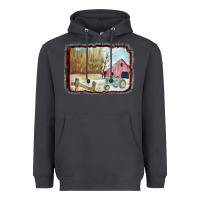 Smoke Christmas Barn Tractor Snow Heavyweight Hoodie - Bettercallsaul